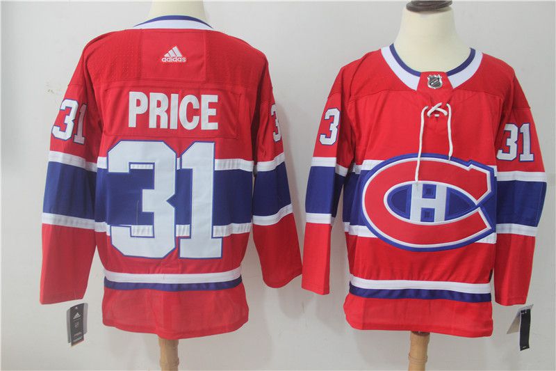 Men Montreal Canadiens 31 Price red Hockey Stitched Adidas NHL Jerseys